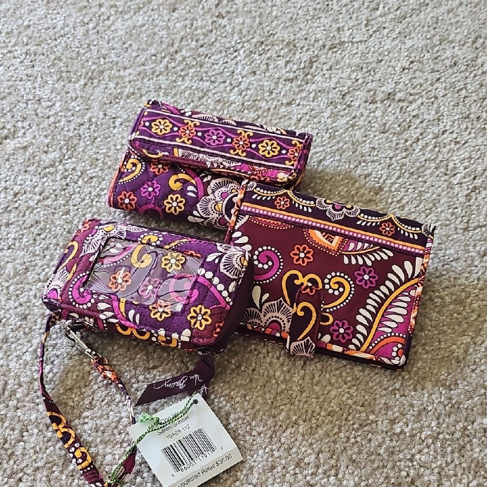 VB Safari Sunset Wallet, Passport Case And Wristlet
